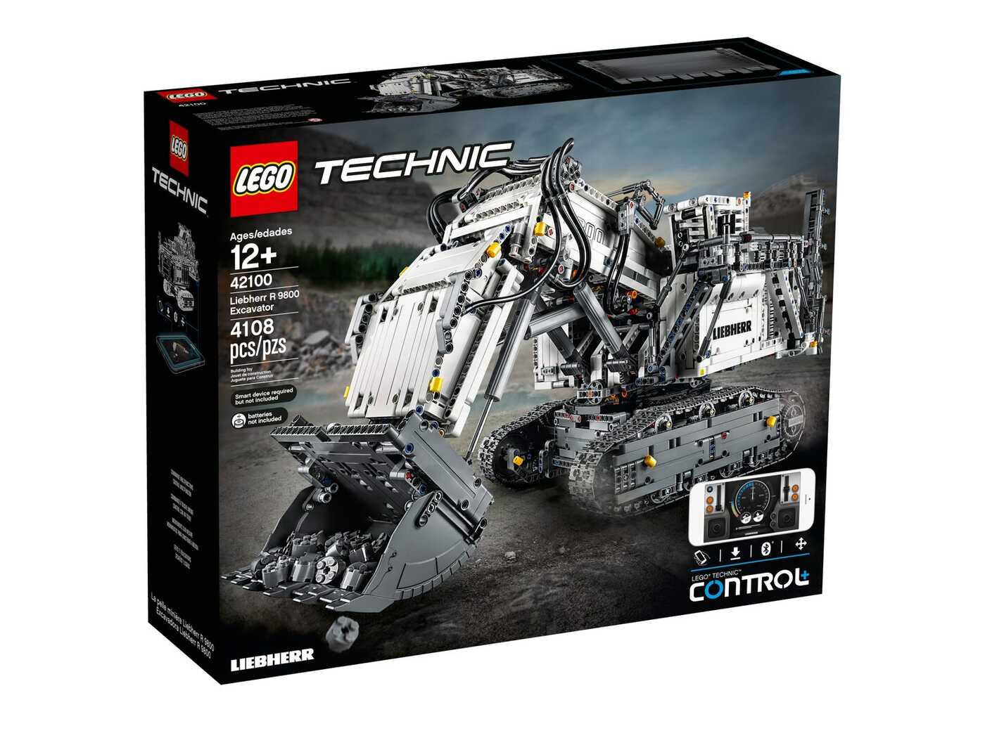 Конструктор Lego Technic 42100 Экскаватор Liebherr R 9800 – купить в  интернет-магазине OZON по низкой цене