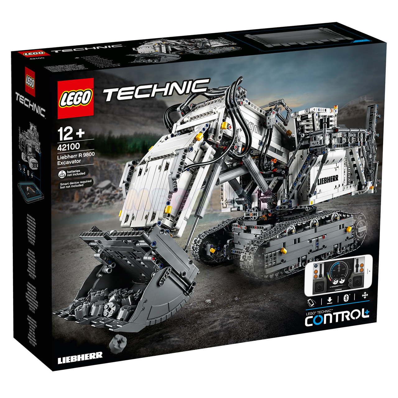 Конструктор LEGO Technic 42100 Экскаватор Liebherr R 9800 - купить с  доставкой по выгодным ценам в интернет-магазине OZON (276352253)