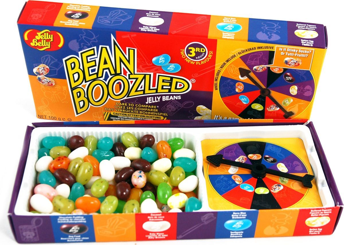 Игра с конфетами. Jelly belly Bean Boozled. Драже жевательное 