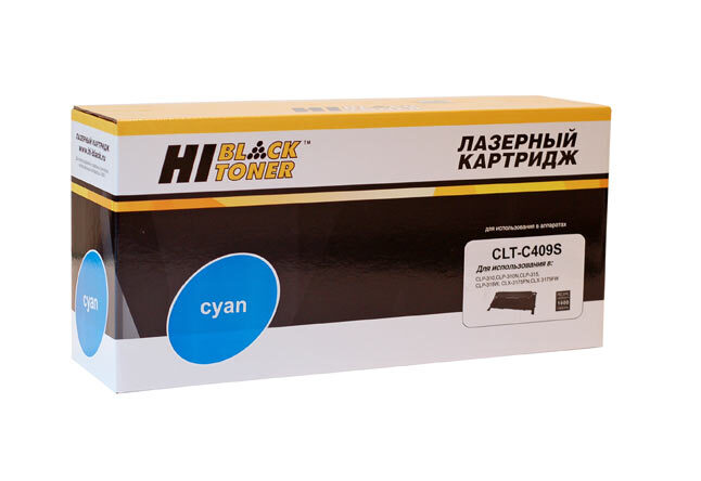 Тонер-картридж Hi-Black CLT-C409S для Samsung CLP-310/315/CLX-3170fn/3175, голубой, с чипом