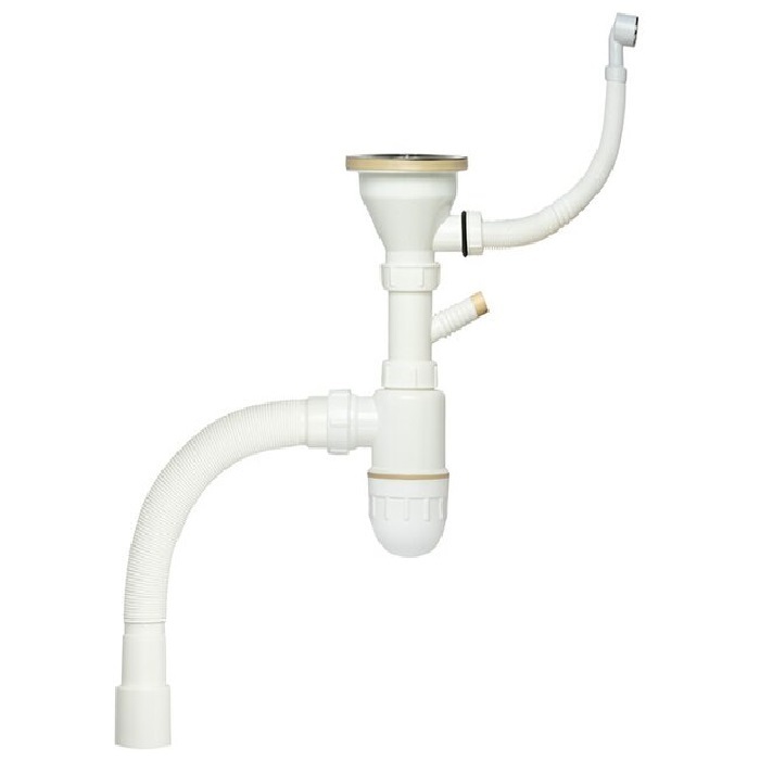 Характеристики Сифон для кухонной мойки 3\"1/2, 40 мм GANZA VM-1 с ...