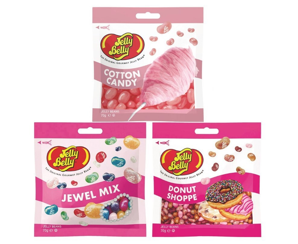 Характеристики Конфеты Jelly Belly Cotton Candy 70 гр. + Jewel Mix 70