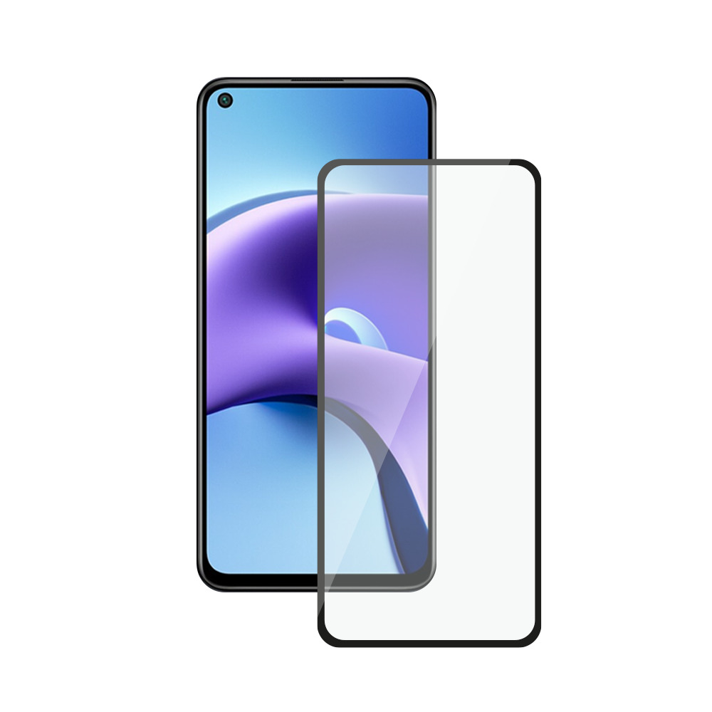 Защитноестекло3DдляXiaomiRedmiNote8T(2019),0.3мм,чернаярамка,NN