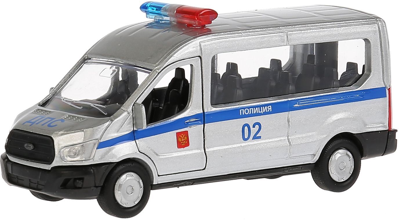 Машина FORD Transit полиция 12см, инерционная, Технопарк — купить в ...