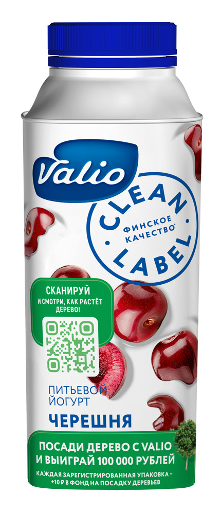 Valio Йогурт с Черешней 0,4%, 330 г — купить в интернет-магазине OZON с ...