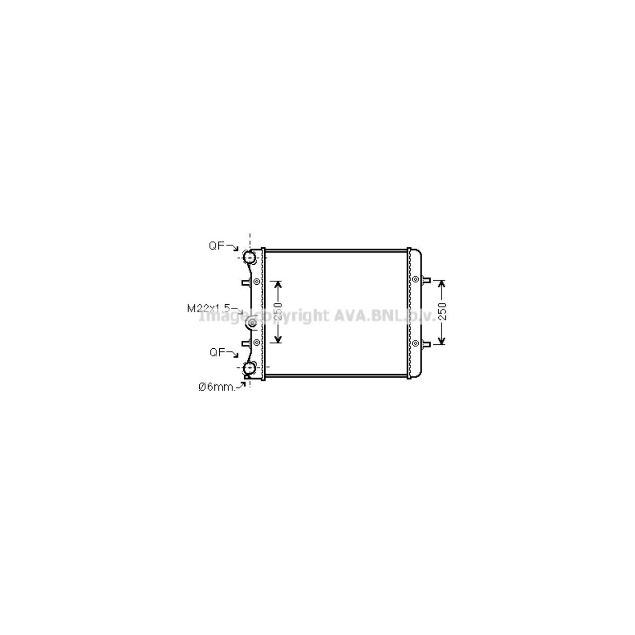 Av 4 jb. Радиатор Ava арт. Vn2317