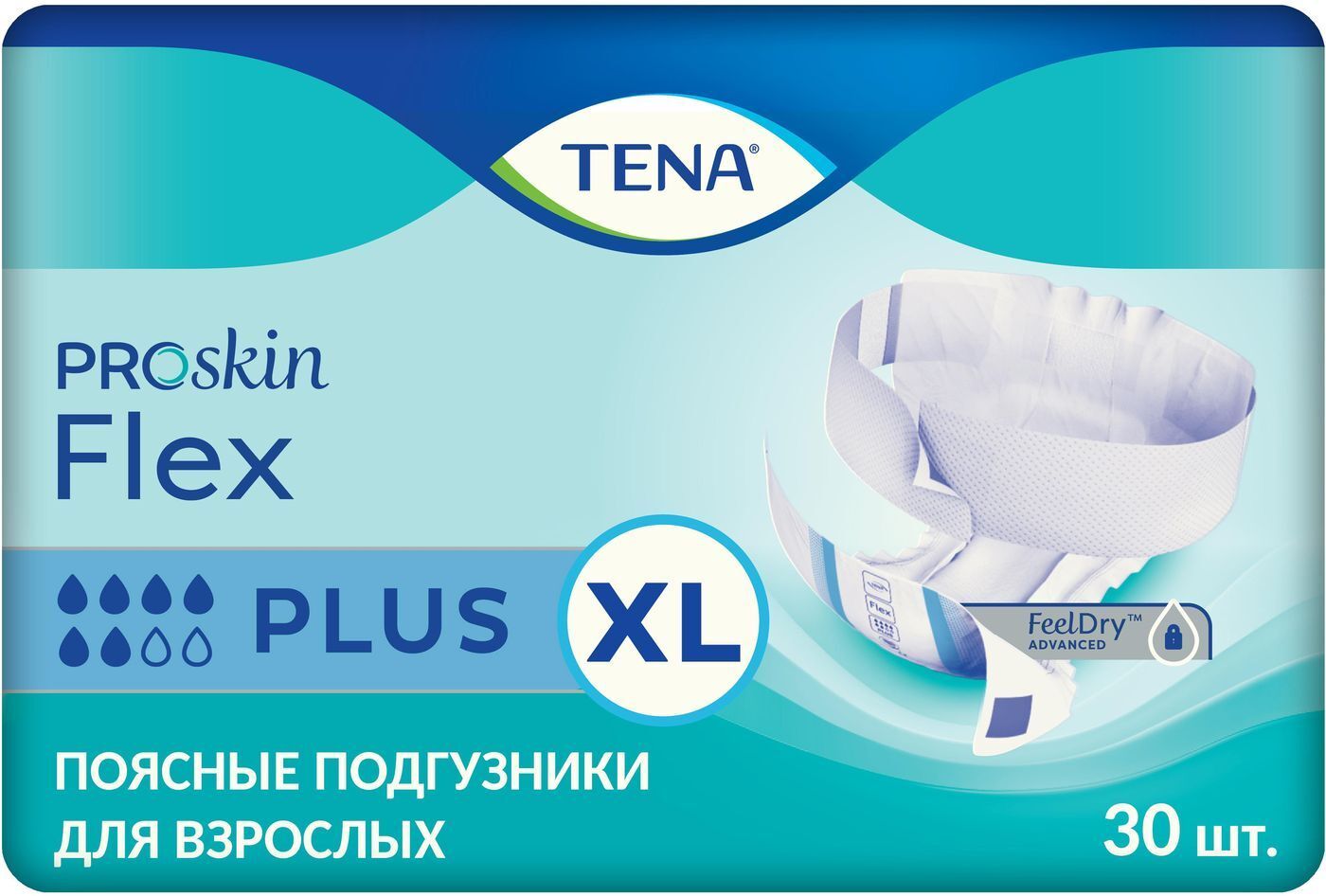 Подгузники для взрослых TENA Flex Plus XL 30 шт. — купить в интернет ...