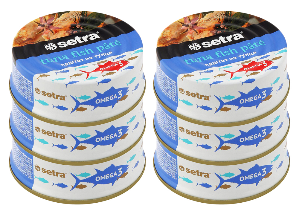 Паштет из тунца, Setra, 80 грамм - 6 шт — купить в интернет-магазине ...