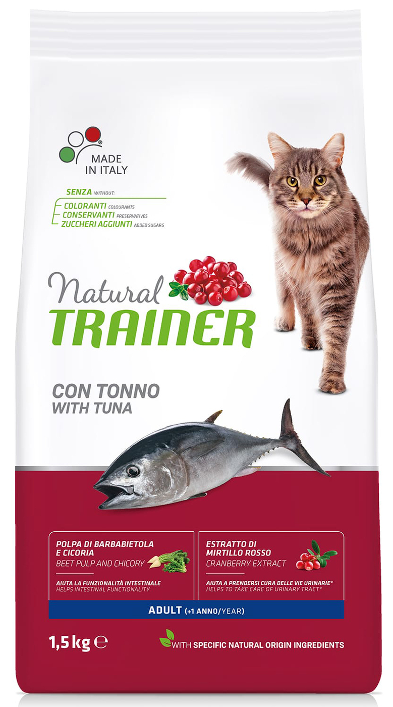 Корм Trainer Natural Cat Adult Tuna для кошек, с тунцом, 300 г — купить ...