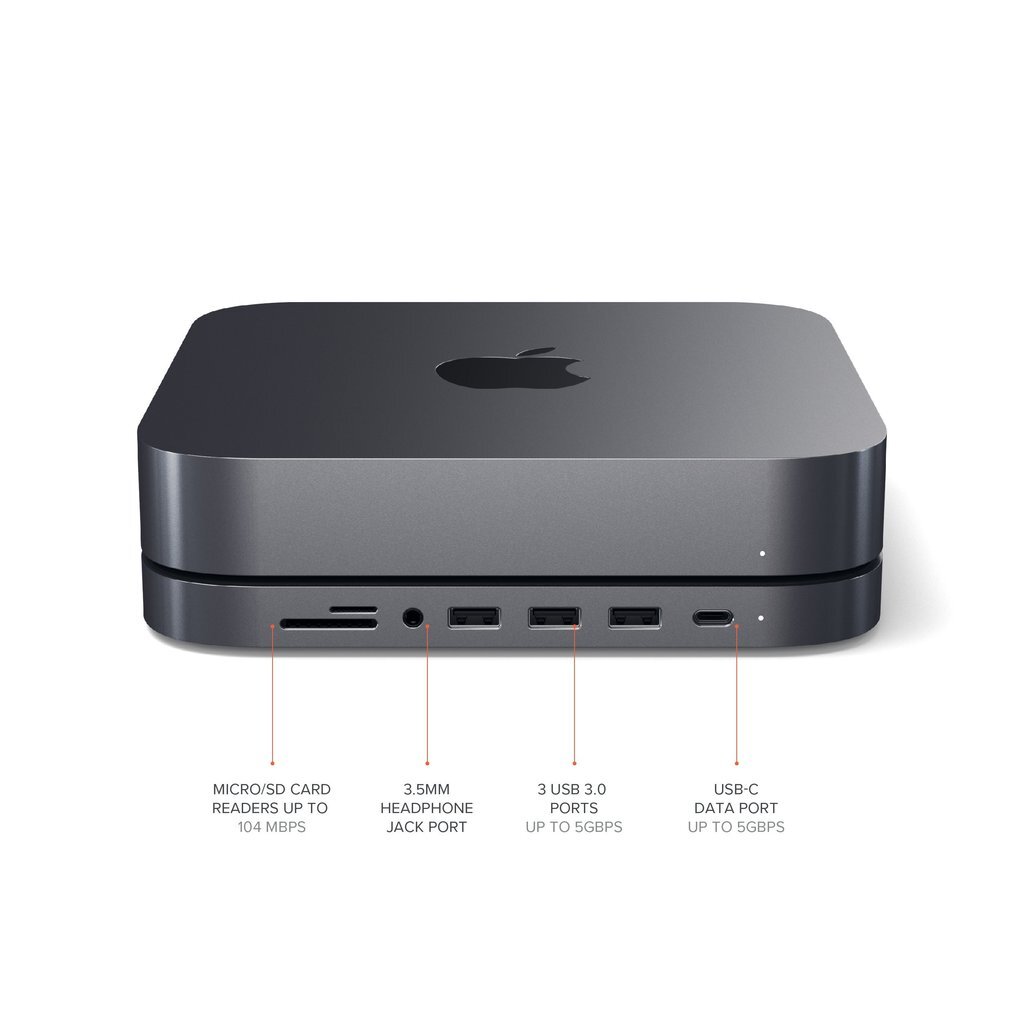 Станция мака. Док-станция Satechi Mac Mini Stand & Hub. Mac Mini 2020. USB хаб Satechi для Mac Mini. Apple Mac Mini 2020.