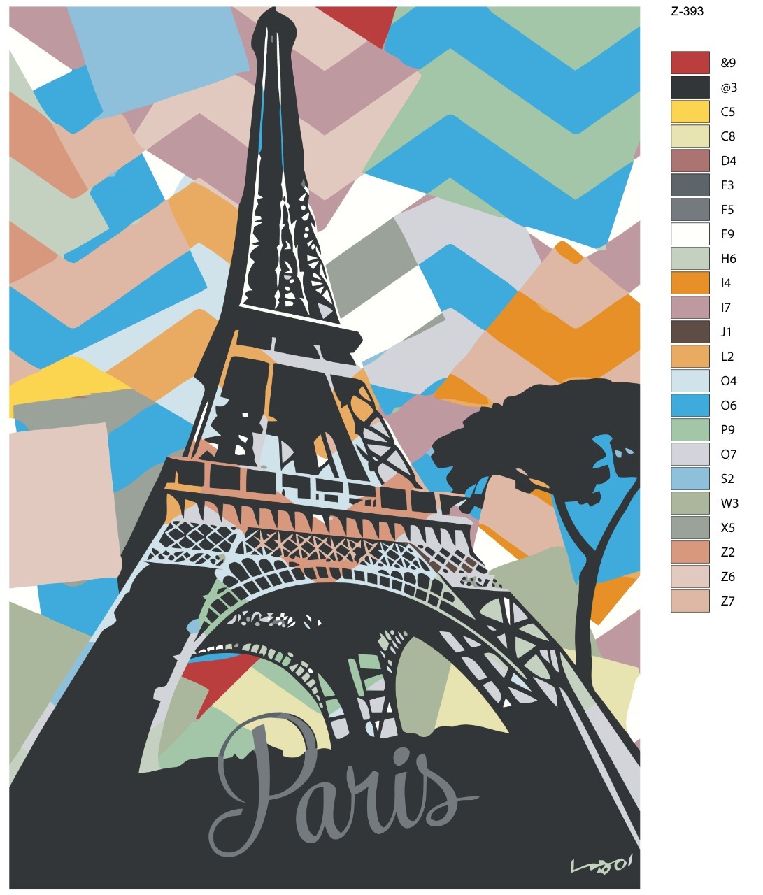 Картина по номерам Z-393 