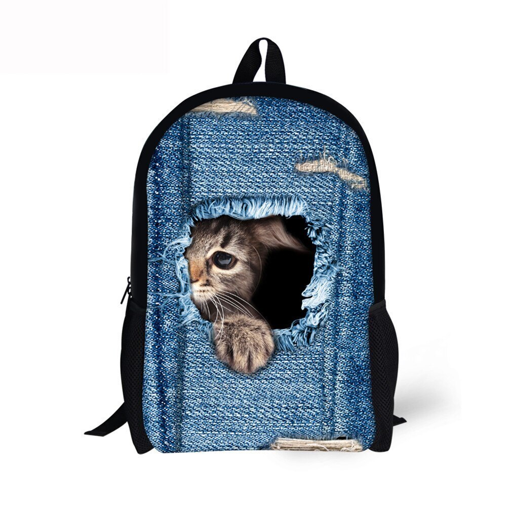 Рюкзак с кошечкой для школы
