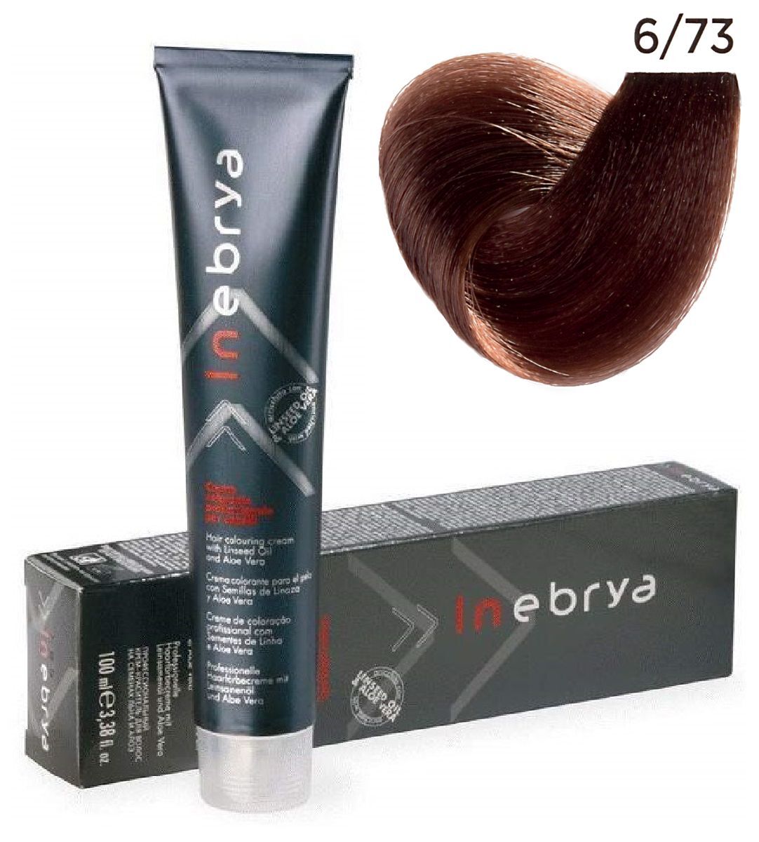 INEBRYA Color Professional Краска для волос 6/73 Dark Blonde Brown ...