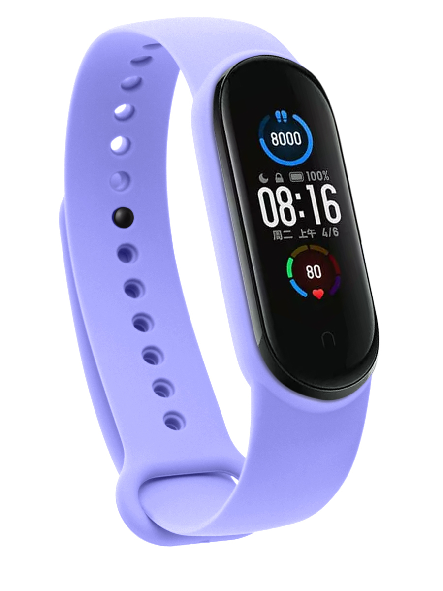 Силиконовый ремешок для фитнес-браслета Xiaomi Mi Band 5/ Mi Band 6 ...
