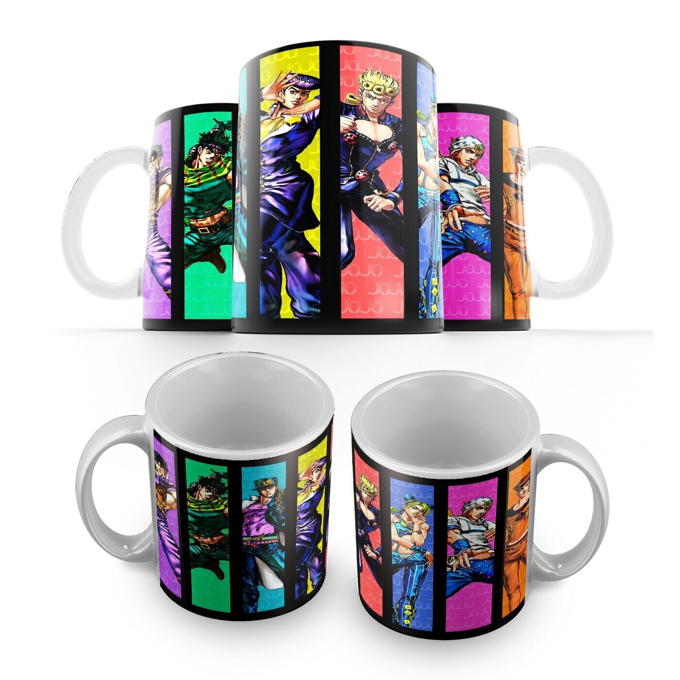 Кружка "джо джо (JoJo's Bizarre Adventure, жо жо, аниме, референс, ) -1 ...