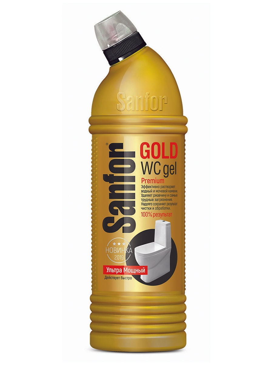Санфор Sanfor Gold 750 г. Ультра Мощный Гель для уборки Чистящее ...