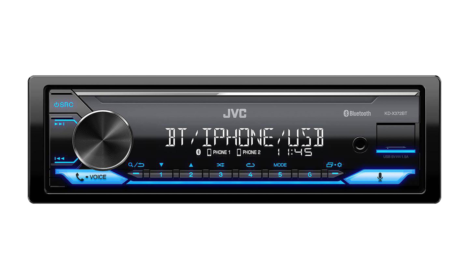 MP3-автомагнитола JVC KD-X372BT1 DIN - купить в интернет-магазине OZON ...