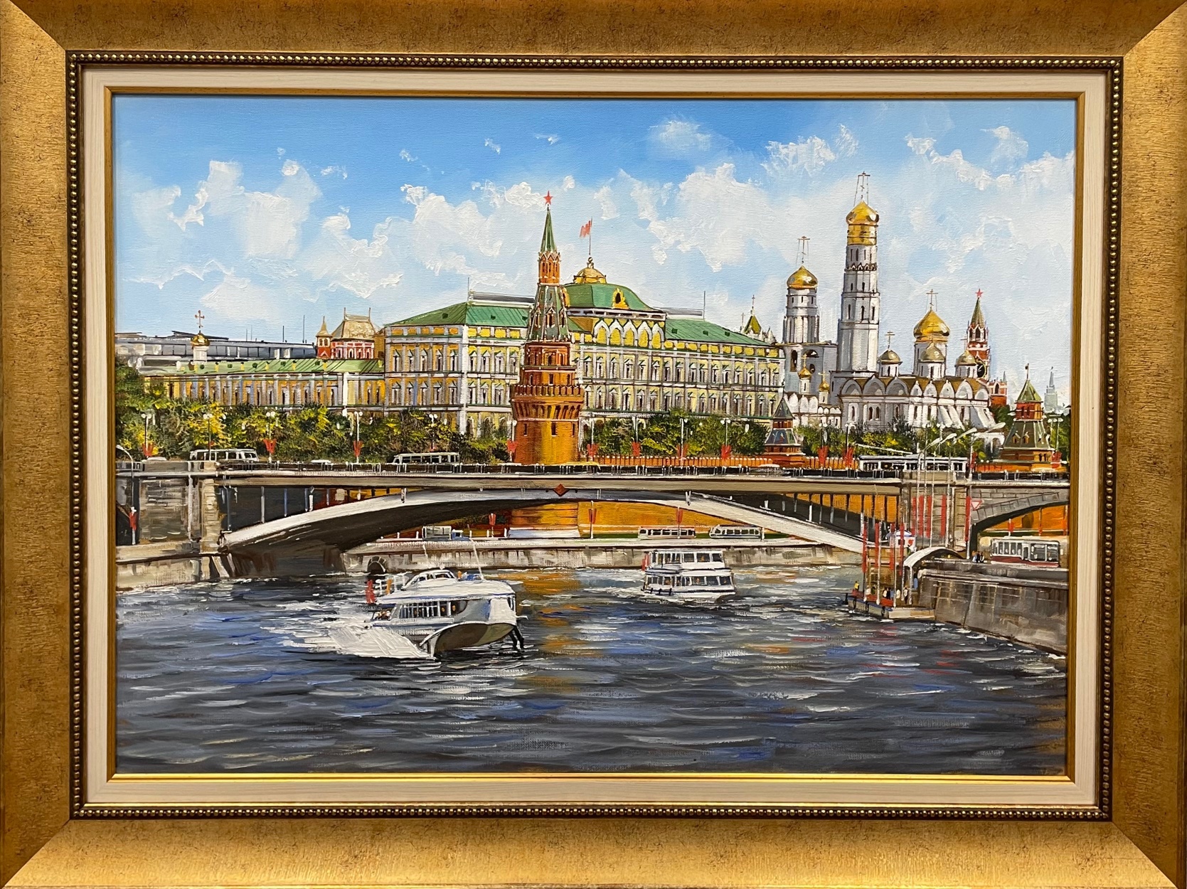 москва картина маслом по