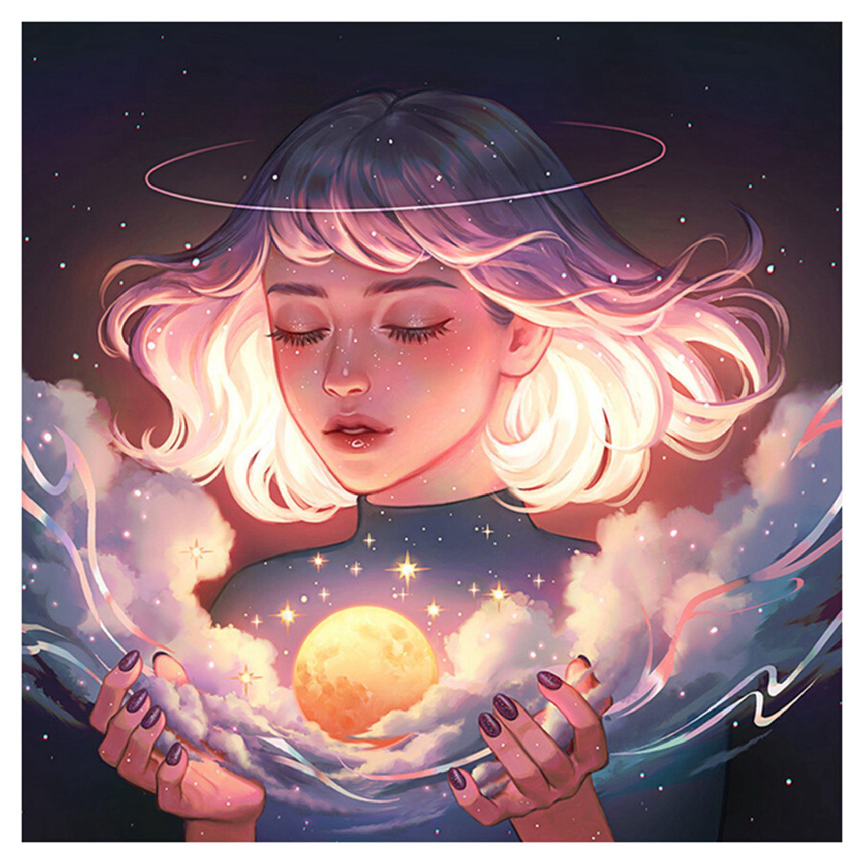 Little lunar girl. Bearbrickjia. Космическая девушка. Девушка арт. Луна арты.