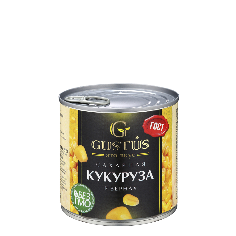 Кукуруза сахарная Gustus в зернах, 340 гр