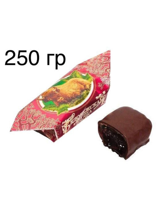 Конфеты Беловежская пуща, с ликерной начинкой, 250 гр — купить в ...
