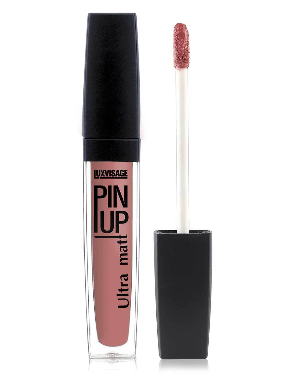 LUXVISAGE Блеск для губ PIN UP ULTRA MATT жидкая матовая помада тон 18 CREAM PRALINE