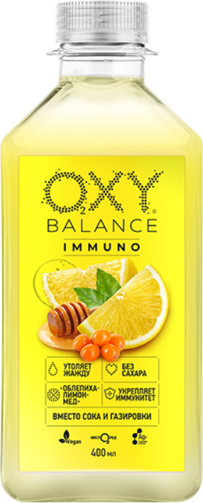 Напиток OXY balance Immuno Облепиха-лимон-мёд, 400 мл — купить в ...