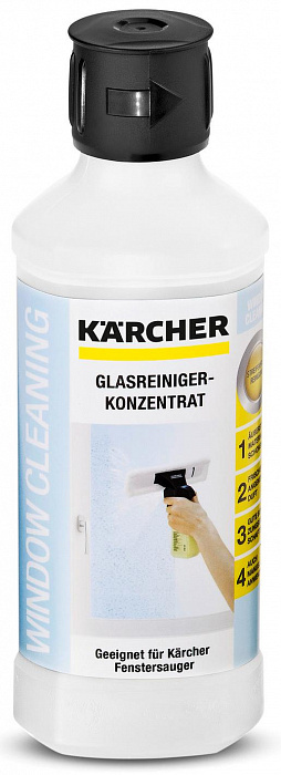 Концентрат чистящего средства Karcher RM 500 (6.295-796.0) для стекол 0.5л (White)