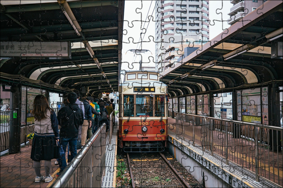 Трамвай в японии