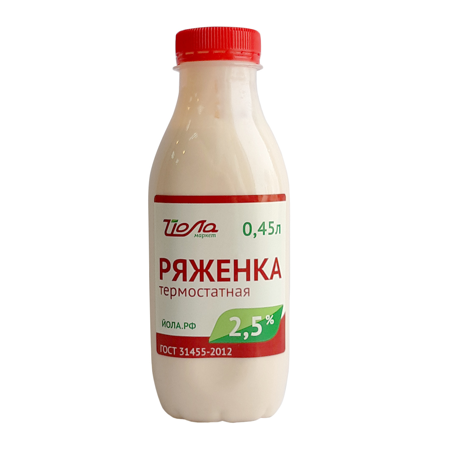 Ряженка термостатная Йола 2.5% 450г пэт (С) - купить с доставкой по ...