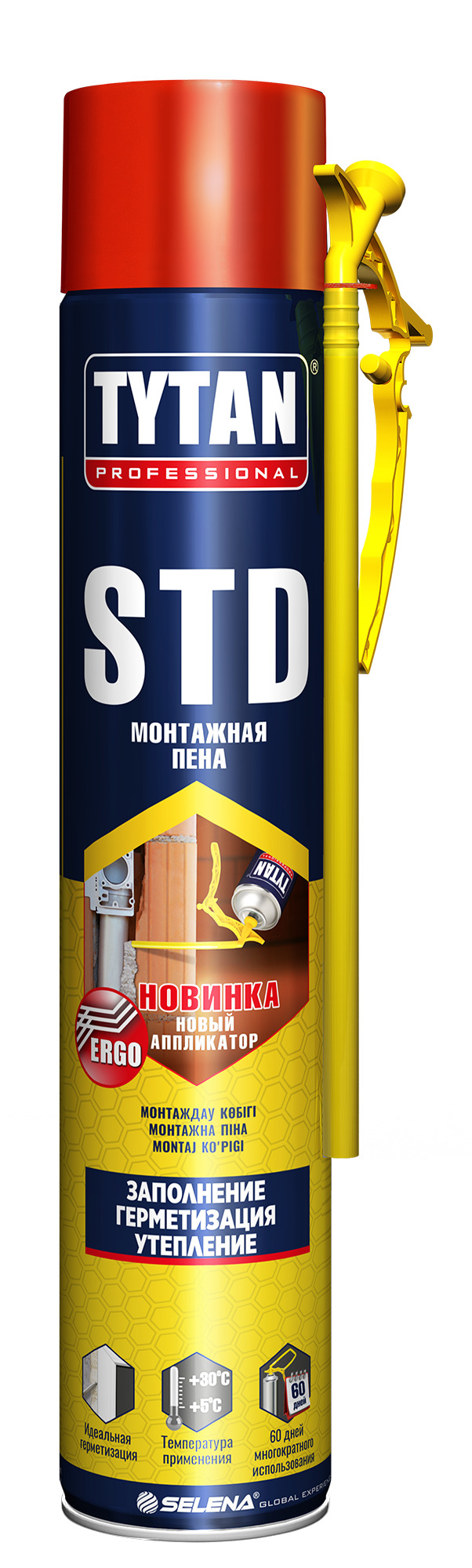 Бытовая монтажная пена Tytan Professional STD Всесезонная купить по  выгодной цене в интернет-магазине OZON (716099325)