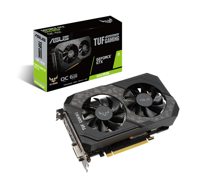 ASUSВидеокартаGeForceGTX1660SUPER6ГБ(TUF-GTX1660S-O6G-GAMING).Уцененныйтовар