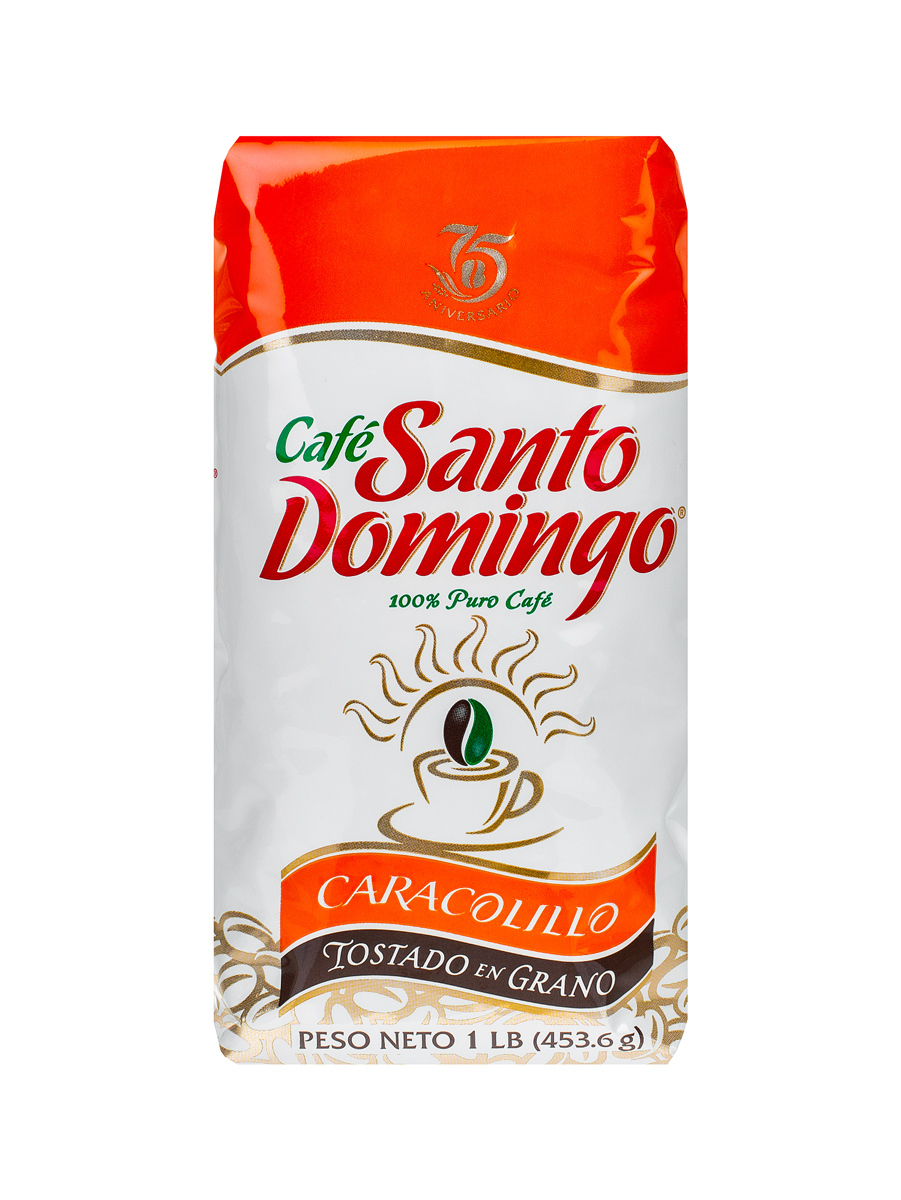 Кофе Santo Domingo в зернах Caracolillo 454 г / Санто Доминго ...