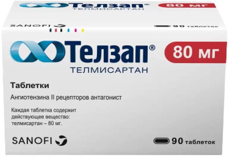Телзап, таблетки 80 мг, 90 штук — купить в интернет-аптеке OZON ...