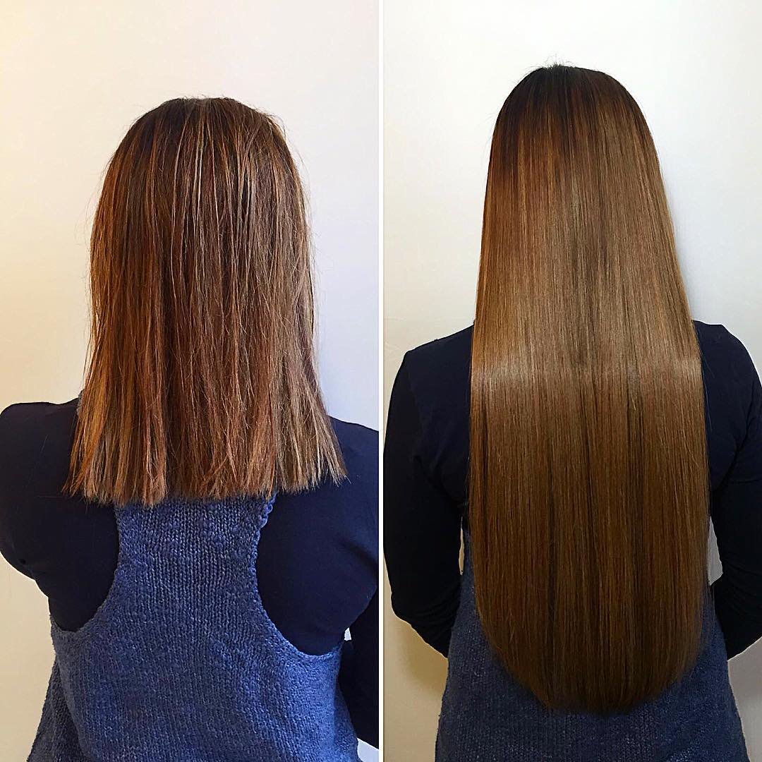 Как можно подстричь длинные волосы до и после