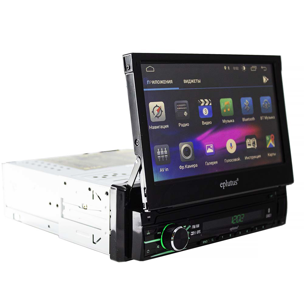 Автомагнитола Eplutus CA831 1 DIN с выдвижным экраном (HD, WiFi, GPS ...