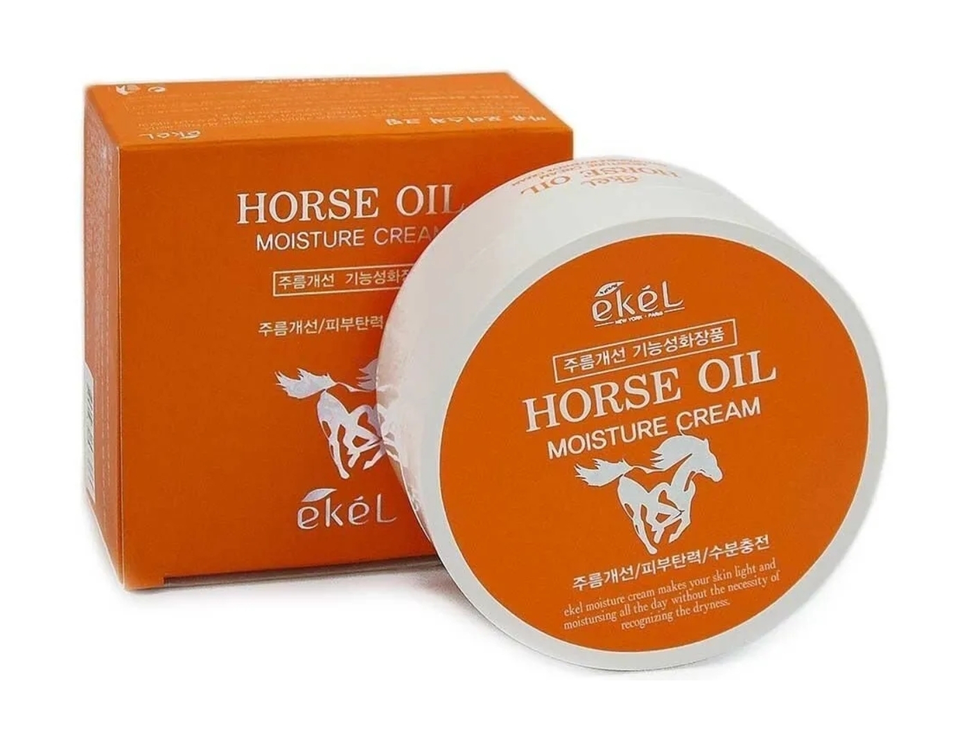 Horse крем для лица. Horse Oil корейский крем. Horse Moisture Cream Ekel. Крем для лица с лошадиным жиром Корея. Крем для лица Ekel с конским маслом.