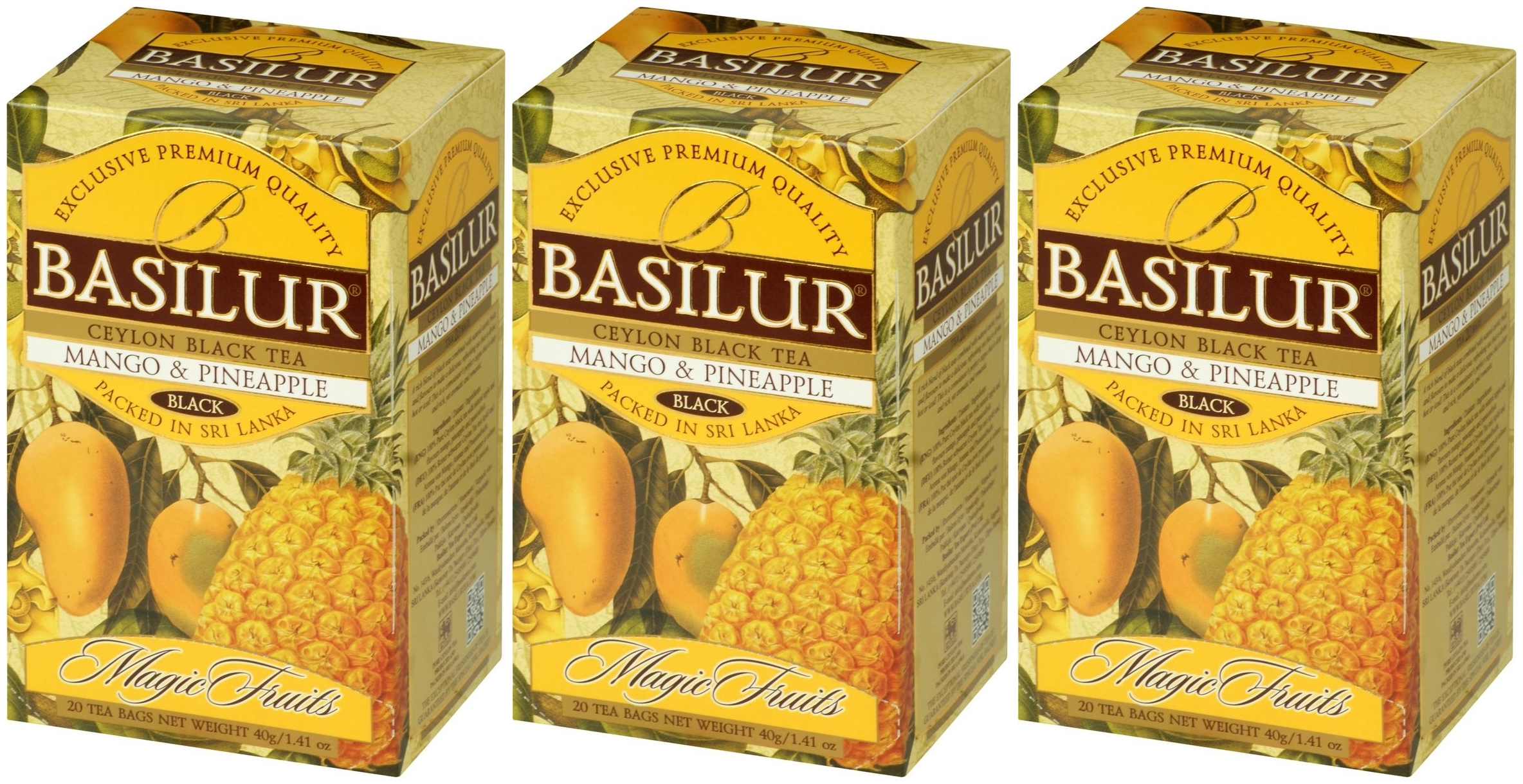 Чай чёрный цейлонский байховый мелколистовой Basilur &quot;<b>Mango</b> and Pineap...