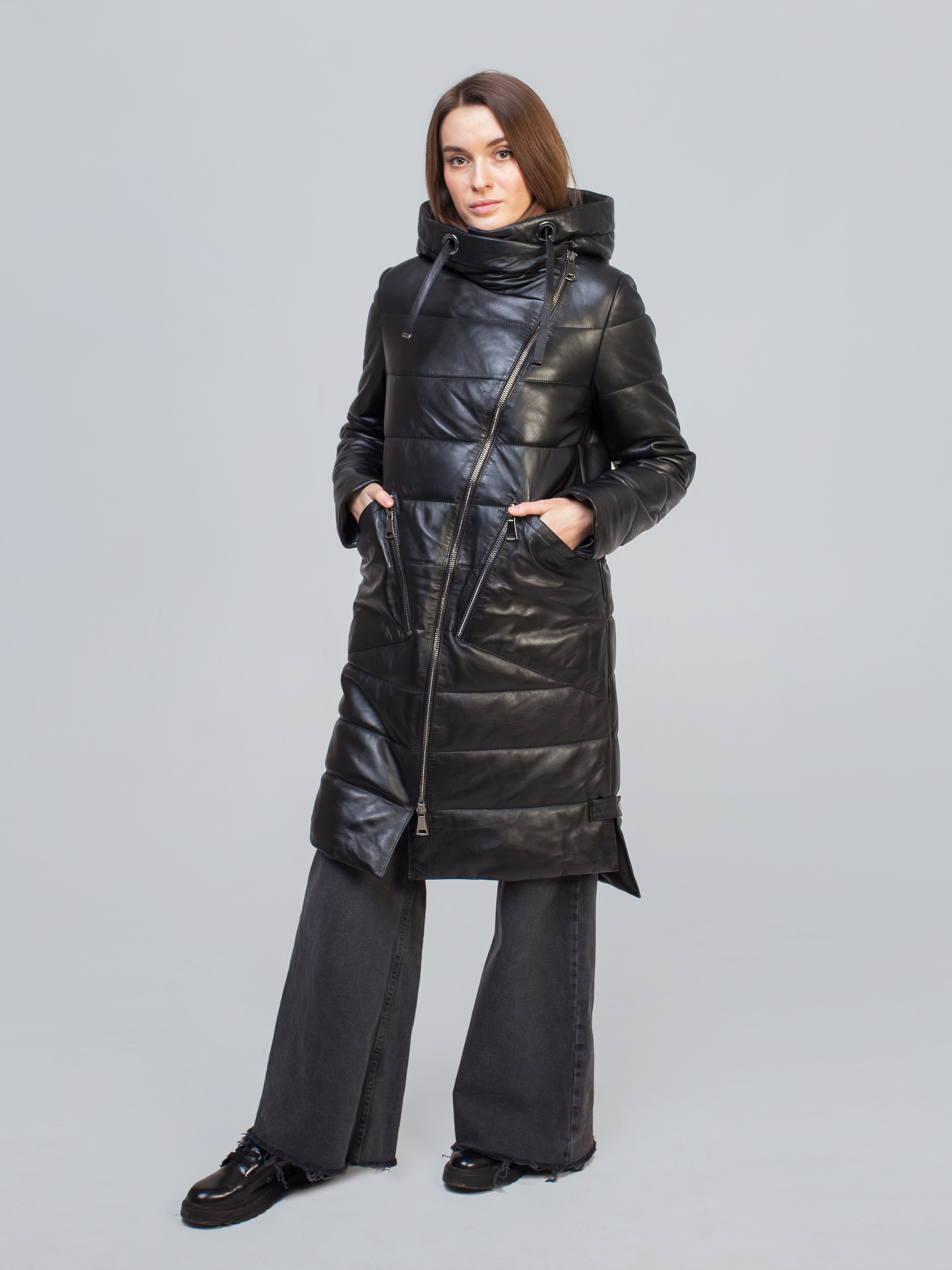 Купить Кожаный Пуховик Женский В Москве