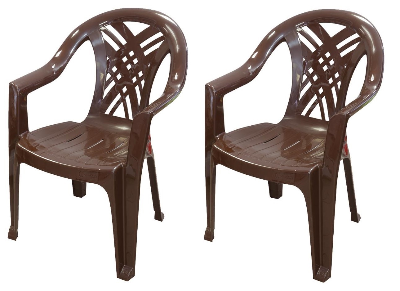 стул садовый пластиковый коричневый