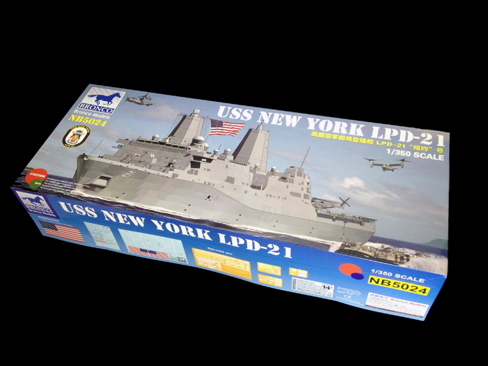 Сборная модель Bronco Models NB5024 USS LPD 21 New York Масштаб 1/350