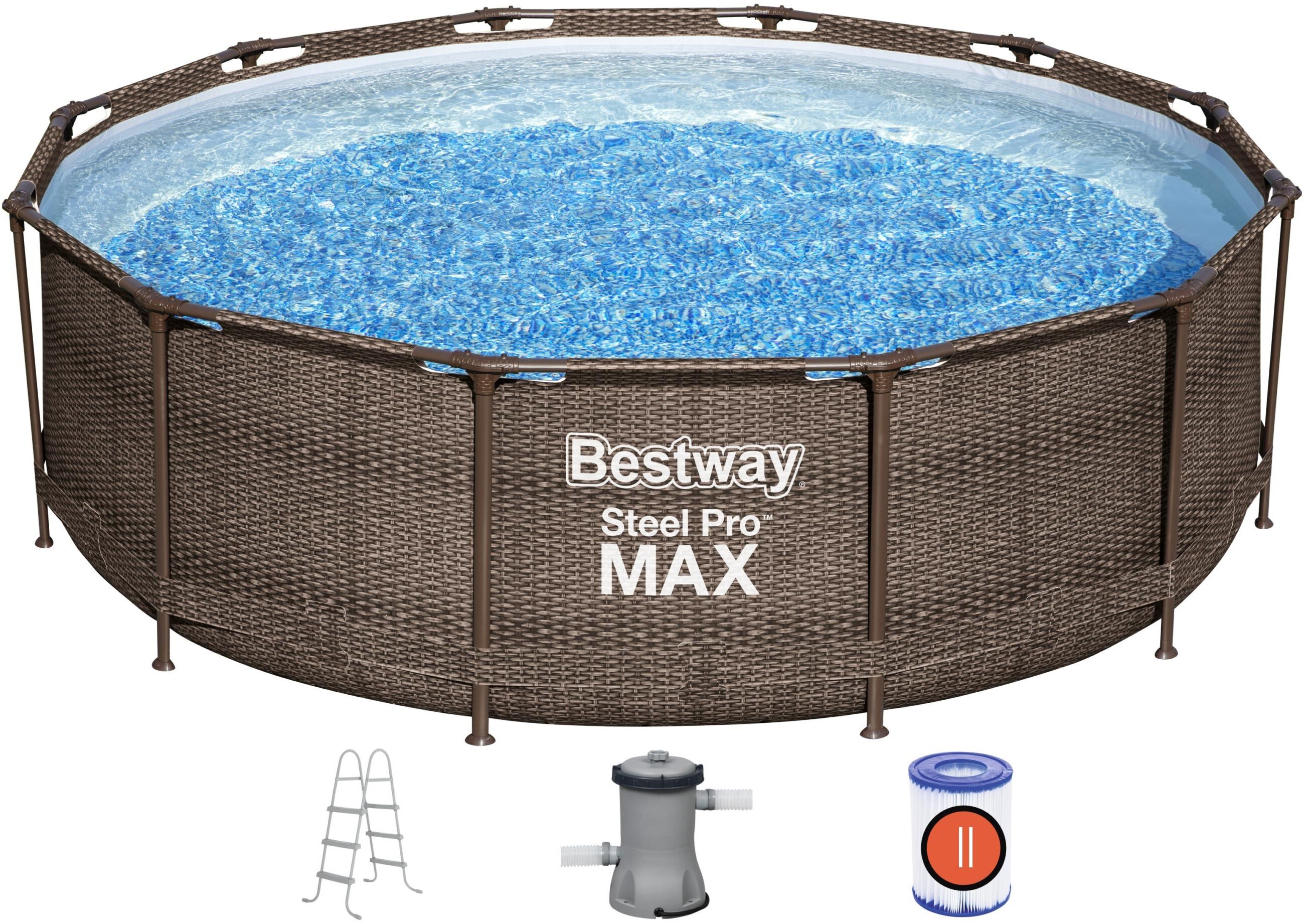 Бассейн коричневый обшивкой бествей