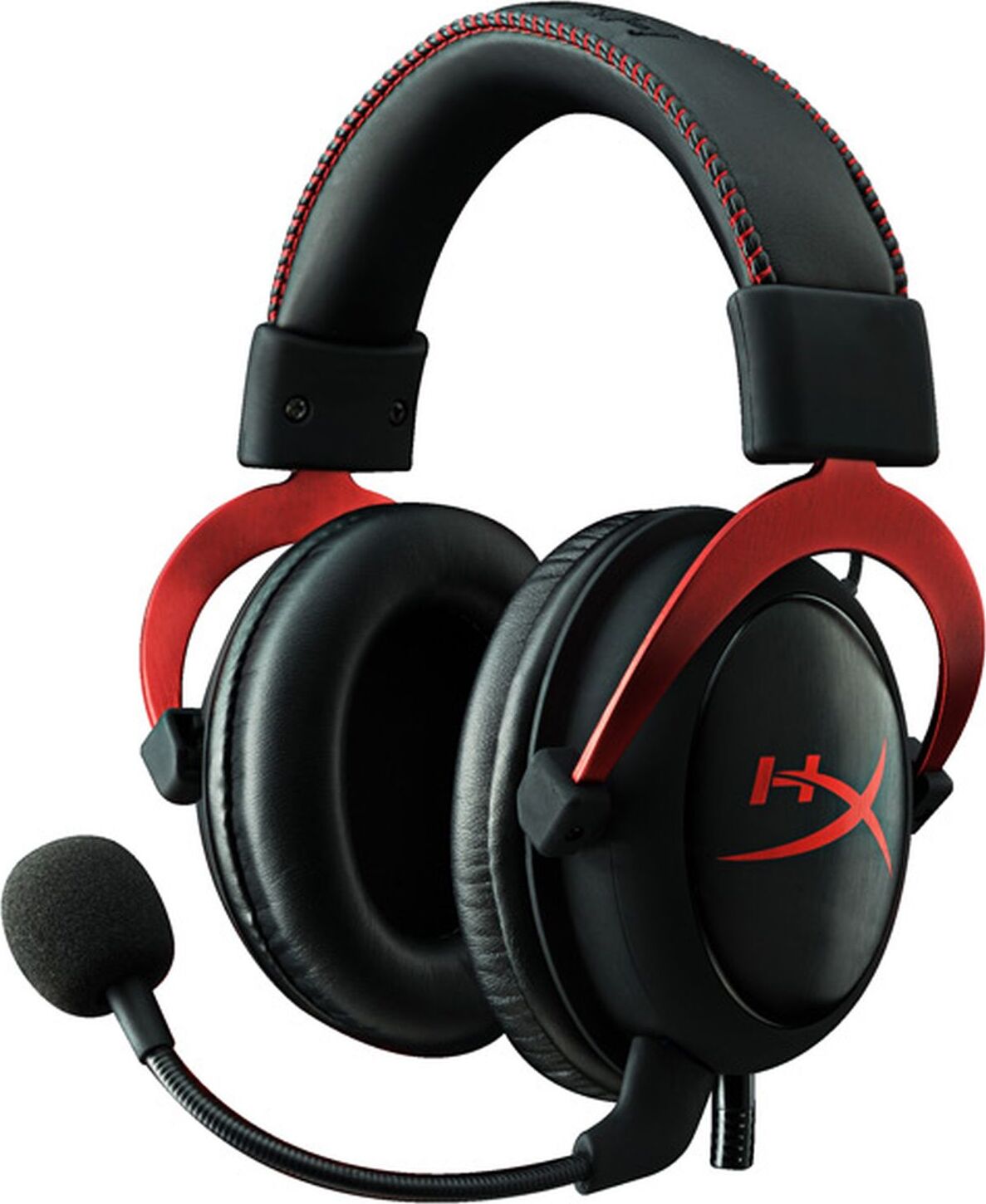 Игровые проводные наушники HyperX Cloud II Red, 3.5 мм;USB с микрофоном,  красные