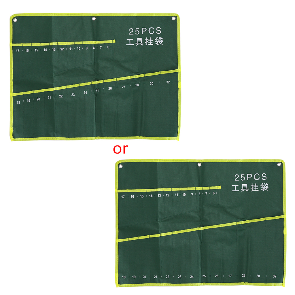 набор из 25 предметов, подвесная сумка для гаечных ключей двойного назначения