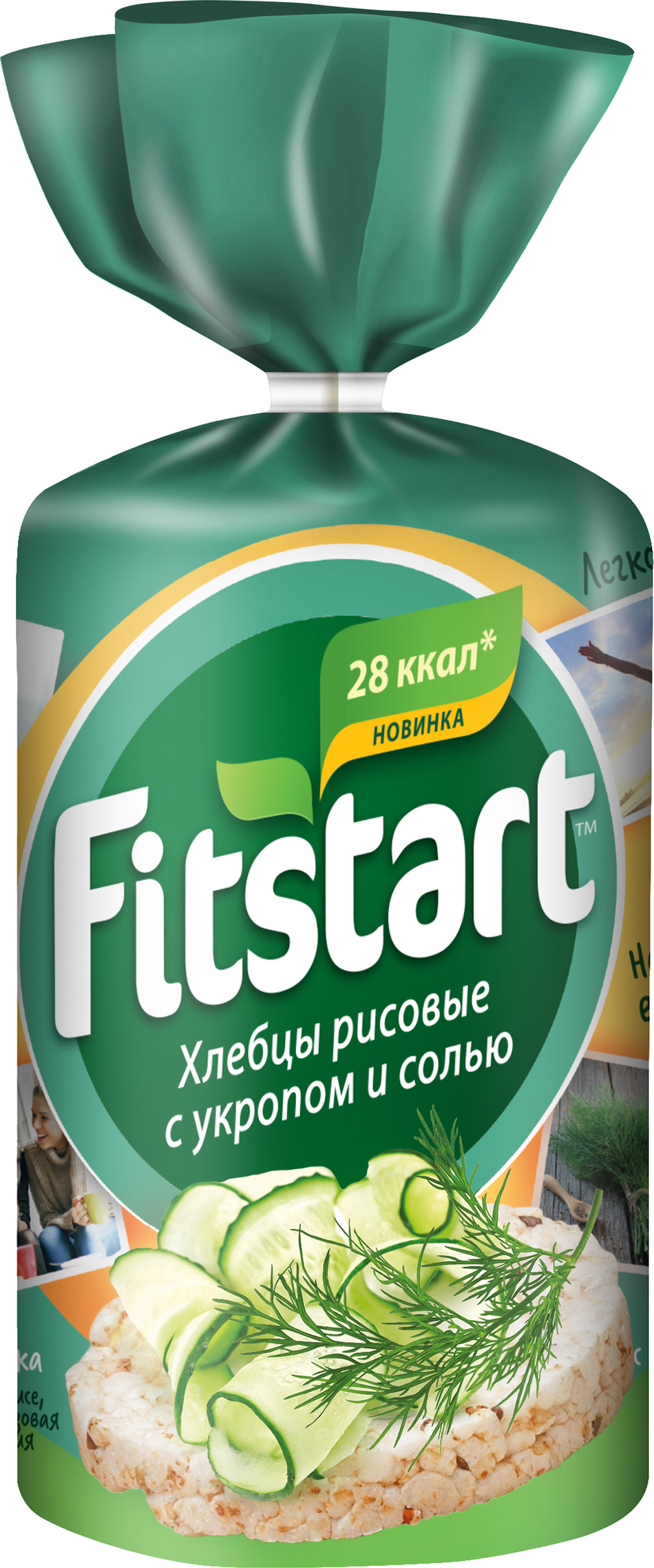 Хлебцы FITSTART рисовые Укроп с солью, 90 г