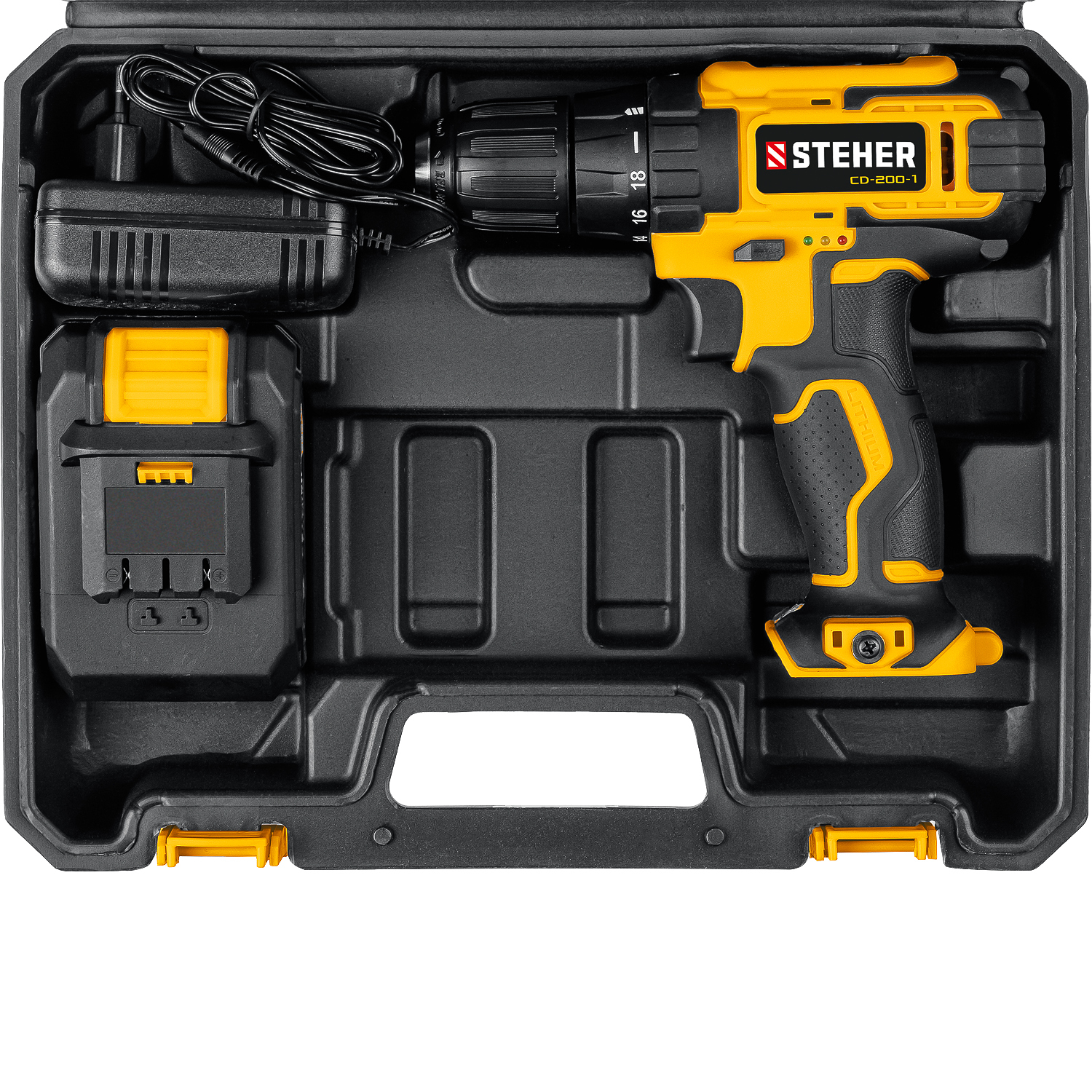 Cdb-200-2. Cd-200-2. Cdb-200-2. Steher 20в, 2 акб (2ач), в кейсе, дрель-шуруповерт. Steher 20 в, 2 акб (2ач), в кейсе, ударная дрель-шуруповерт cds-200-2.