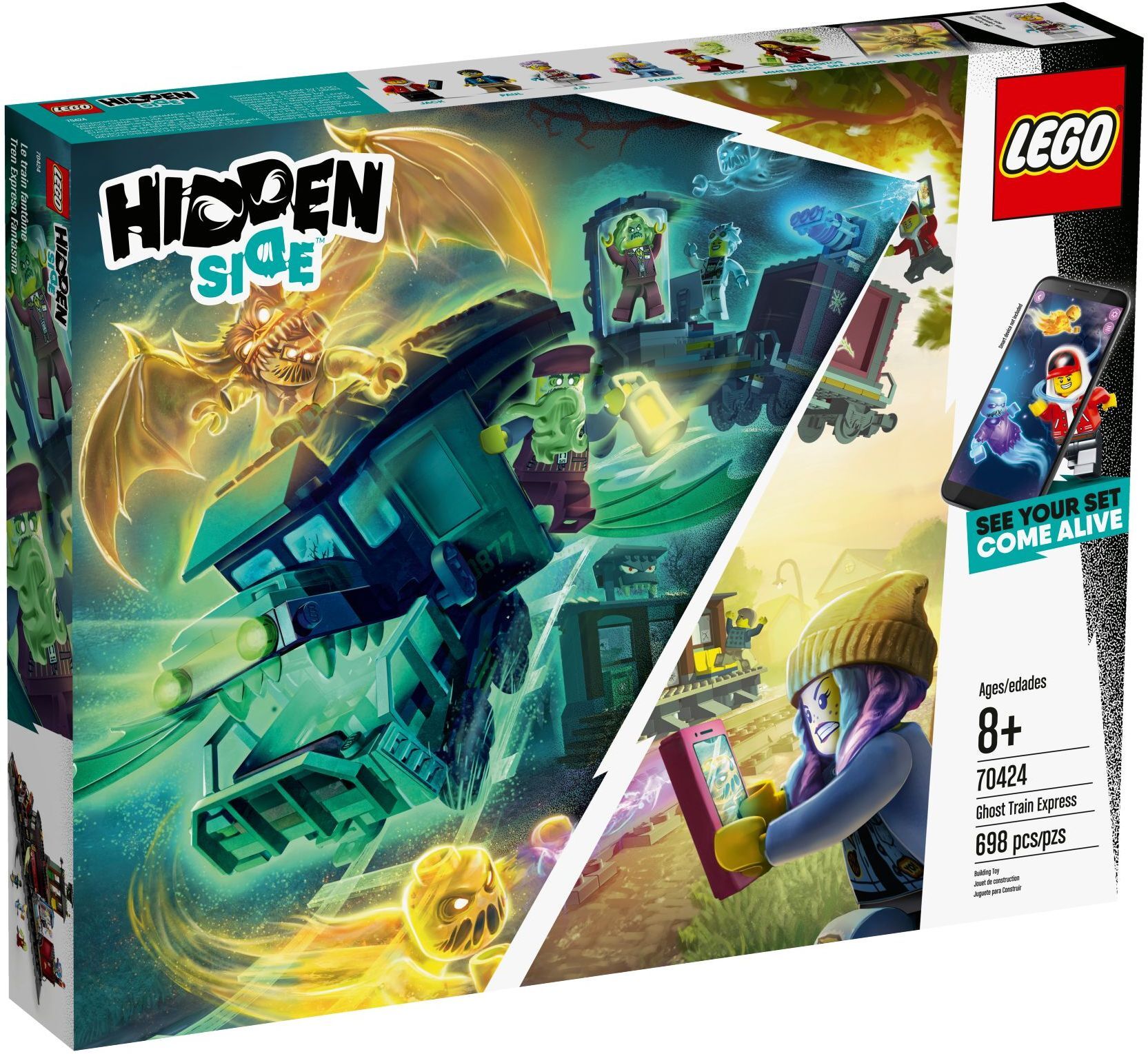 Lego Hidden Side Поезд Призрак – купить в интернет-магазине OZON по низкой  цене