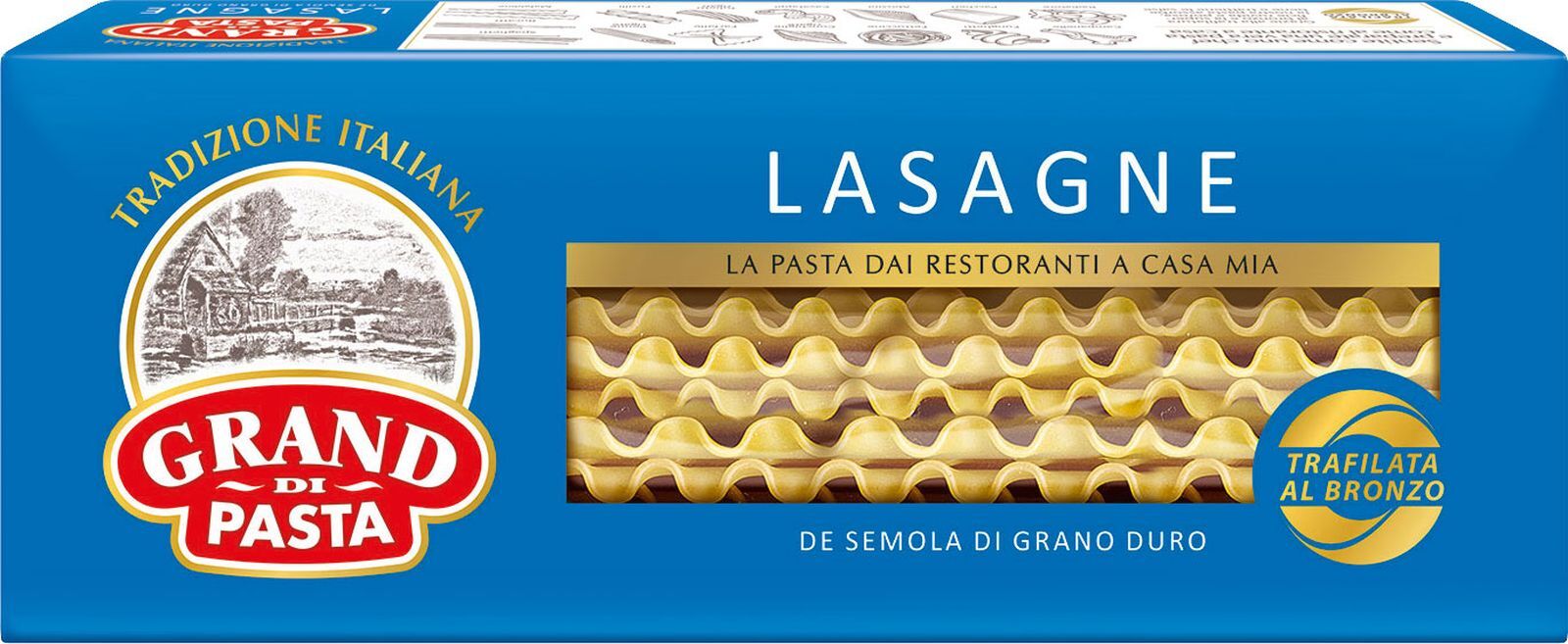 Lasagne doppia riccia (лазанья доппия риччиа) Grand Di Pasta, 500 г -  купить с доставкой по выгодным ценам в интернет-магазине OZON (764603814)