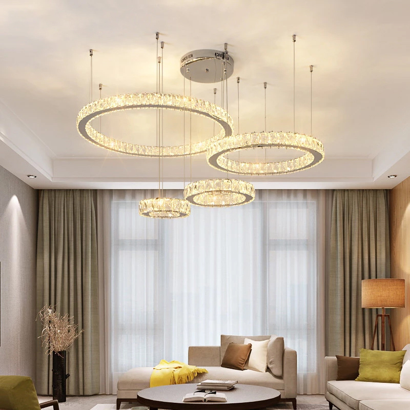 modern led crystal chandelier люстра