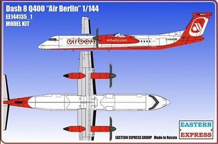 Сборная модель Восточный Экспресс ЕЕ144135_1 Dash 8 Q400 Air Berlin Масштаб 1/144